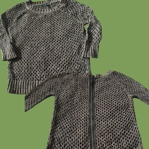 Willi Smith Crochet Sweater - Size Medium